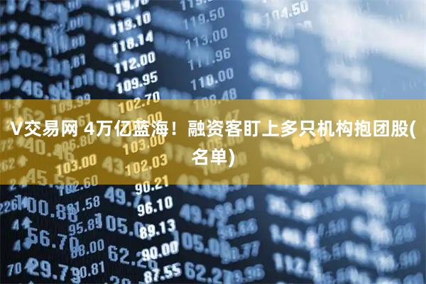 V交易网 4万亿蓝海！融资客盯上多只机构抱团股(名单)