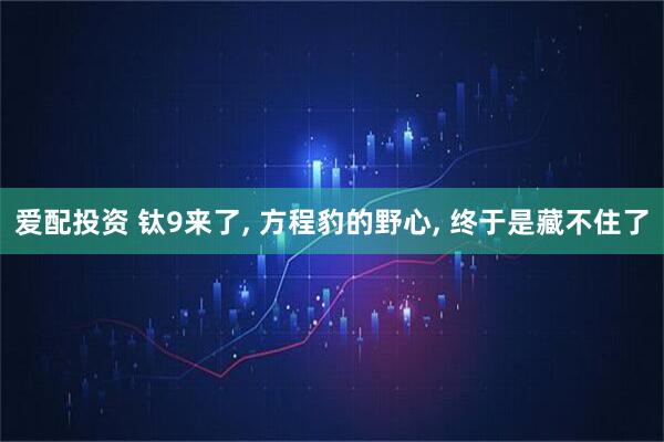爱配投资 钛9来了, 方程豹的野心, 终于是藏不住了